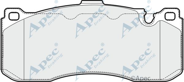 APEC BRAKING Комплект тормозных колодок, дисковый тормоз PAD1667